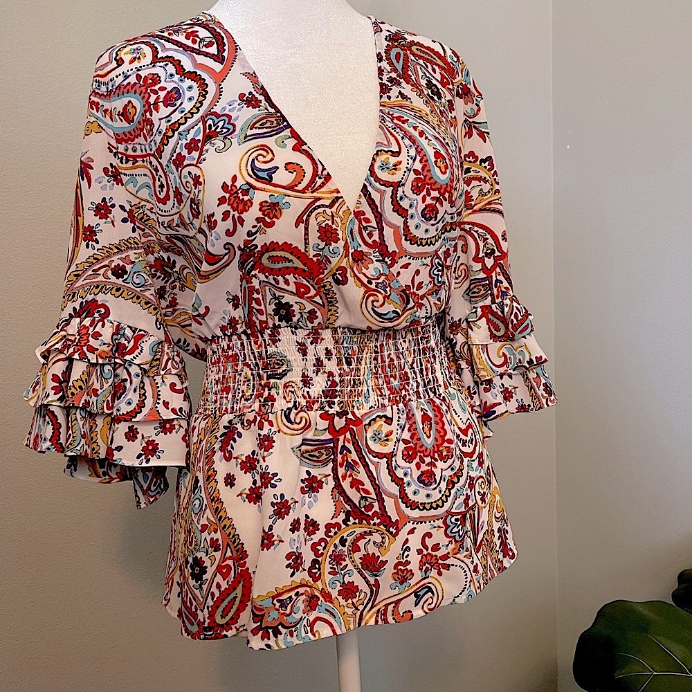 Paisley Print Women's Top